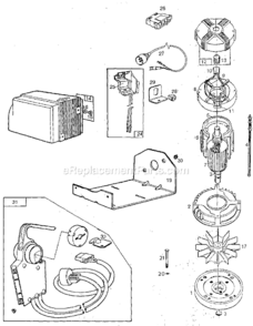 Page A Diagram and Parts List for 748002  Briggs and Stratton Engine